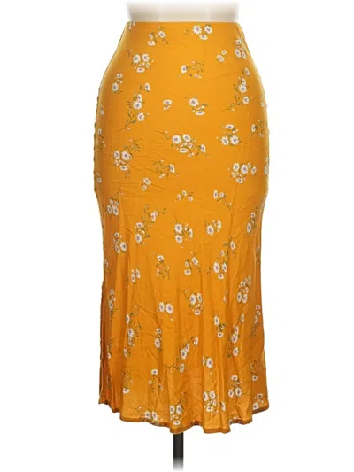 Pre-owned Audrey 3+1 Casual Skirt In Orange