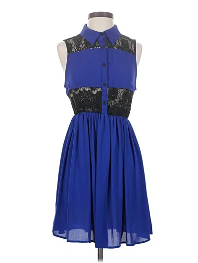 Pre-owned Audrey 3+1 Cocktail Dress In Blue