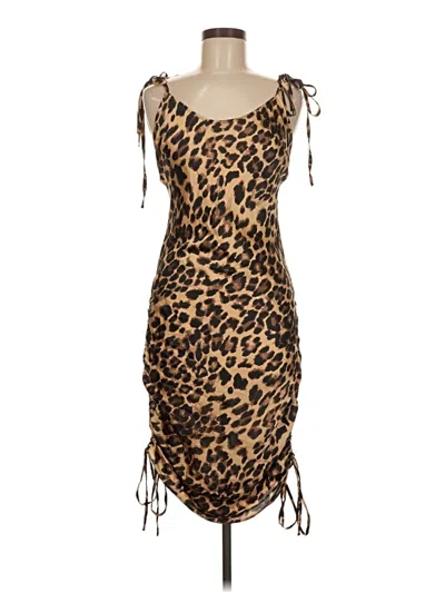Pre-owned Audrey 3+1 Cocktail Dress In Brown