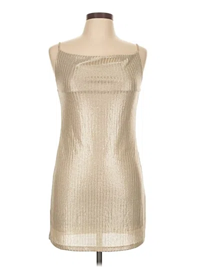 Pre-owned Audrey 3+1 Cocktail Dress In Gold