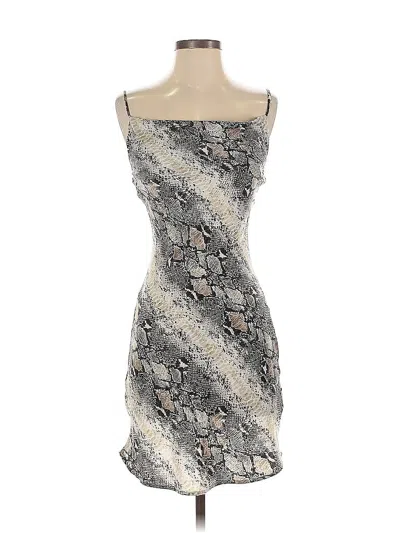 Pre-owned Audrey 3+1 Cocktail Dress In Gray