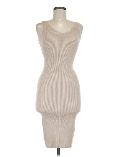 Pre-owned Audrey 3+1 Cocktail Dress In Tan