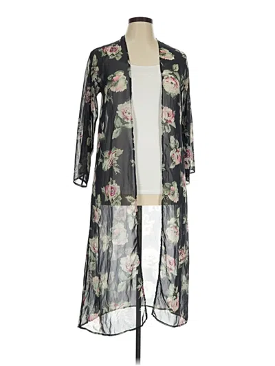 Pre-owned Audrey 3+1 Kimono In Black