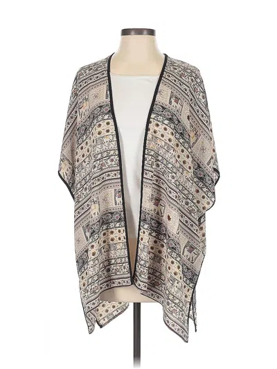 Pre-owned Audrey 3+1 Kimono In Gray