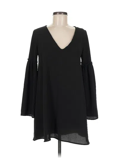 Pre-owned Audrey 3+1 Long Sleeve Blouse In Black
