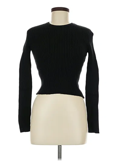 Pre-owned Audrey 3+1 Long Sleeve Turtleneck In Black