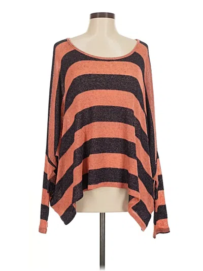 Pre-owned Audrey 3+1 Poncho In Orange