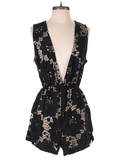 Pre-owned Audrey 3+1 Romper In Black