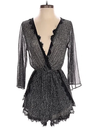 Pre-owned Audrey 3+1 Romper In Black