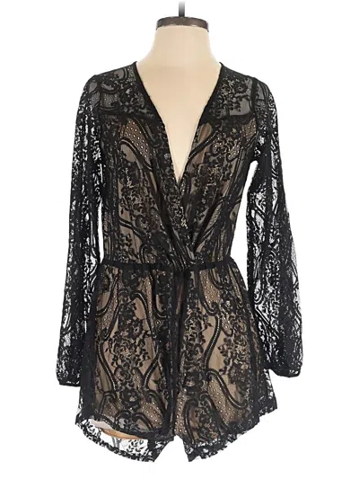 Pre-owned Audrey 3+1 Romper In Black