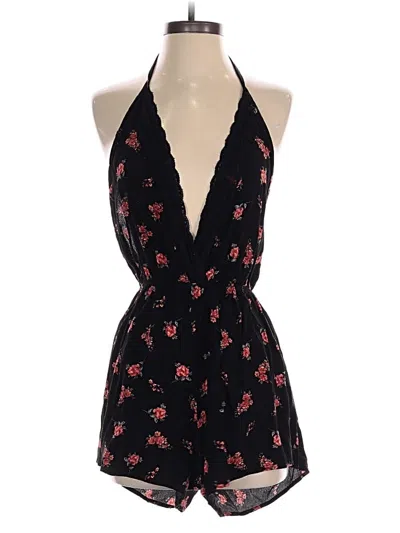 Pre-owned Audrey 3+1 Romper In Black