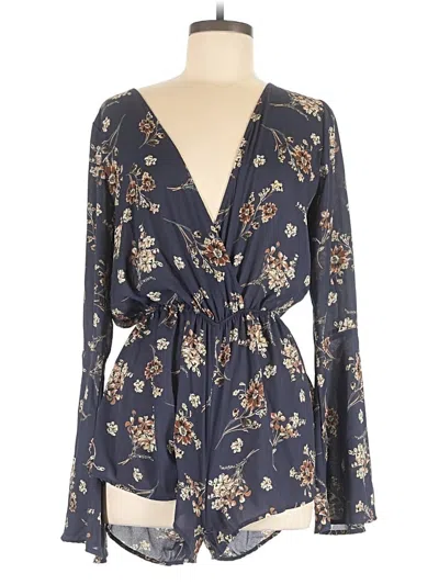 Pre-owned Audrey 3+1 Romper In Blue