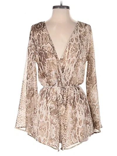 Pre-owned Audrey 3+1 Romper In Brown