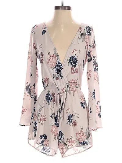 Pre-owned Audrey 3+1 Romper In Pink