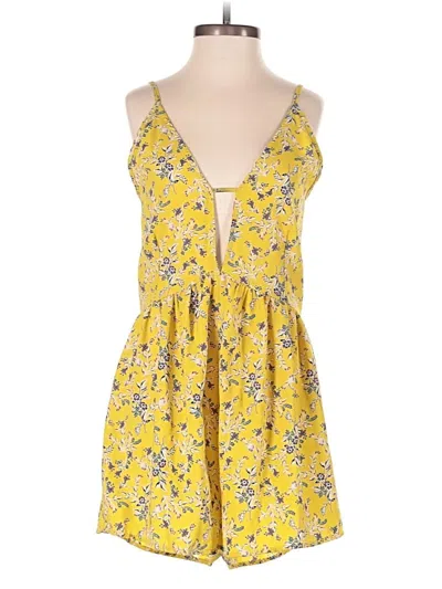 Pre-owned Audrey 3+1 Romper In Yellow