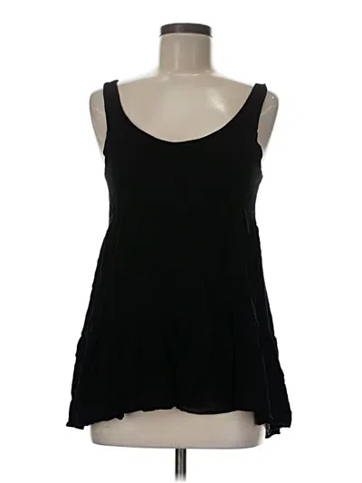 Pre-owned Audrey 3+1 Sleeveless Top Black Sweetheart Neckline Tops