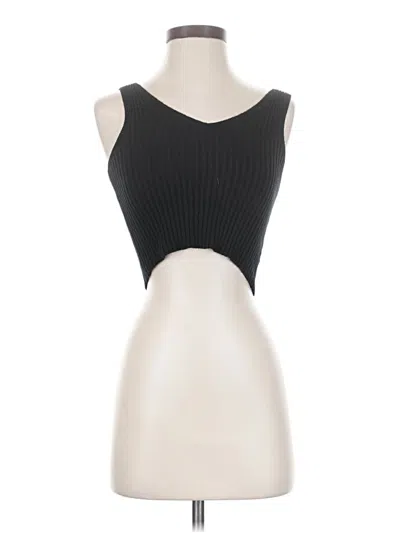 Pre-owned Audrey 3+1 Tank Top Black Strapless Neckline Tops
