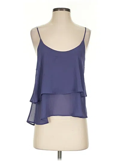 Pre-owned Audrey 3+1 Tank Top Blue Halter Neckline Tops
