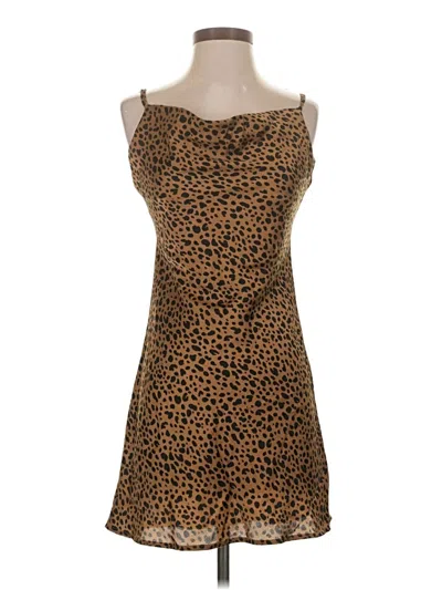 Pre-owned Audrey 3+1 Tank Top Brown Strapless Neckline Tops