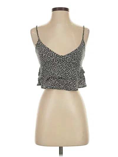 Pre-owned Audrey 3+1 Tank Top Silver Sweetheart Neckline Tops
