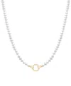 Audrey By Aurate Cultured Freshwater Pearl (4mm) 17" Collar Necklace In Gold
