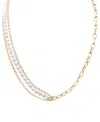 Audrey By Aurate Cultured Freshwater Pearl (5mm) Multi-layer Statement Necklace In Gold Vermeil, Created For Macy's In Gold Vermeil