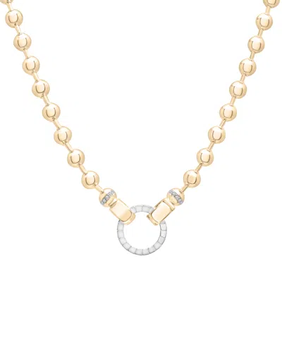 Audrey By Aurate Diamond Beaded 18" Pendant Necklace (1/8 Ct. T.w.) In Gold Vermeil & Sterling Silver, Exclusively At In Gold Vermeil  Sterling Silver