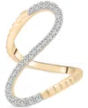 Audrey By Aurate Diamond Infinity Statement Ring (1/2 Ct. T.w.) In Gold Vermeil Or Sterling Silver, Created For Macy' In Gold Vermeil