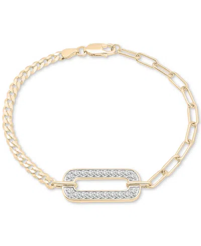 Audrey By Aurate Diamond Link Two-chain Bracelet (3/4 Ct. T.w.) In Gold Vermeil, Created For Macy's