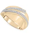 Audrey By Aurate Diamond Swirl Statement Ring (1/4 Ct. T.w.) In Gold Vermeil, Created For Macy's In Gold Vermeil