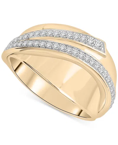Audrey By Aurate Diamond Swirl Statement Ring (1/4 Ct. T.w.) In Gold Vermeil, Created For Macy's