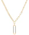Audrey By Aurate Diamond Vertical Link Two-chain 18" Pendant Necklace (1/6 Ct. T.w.) In Gold Vermeil, Created For Mac In Gold Vermeil