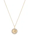 Audrey By Aurate Diamond Zodiac Reversible Pendant Necklace (1/10 Ct. T.w.) In Gold Vermeil, Exclusively At Macy's