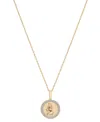 Audrey By Aurate Diamond Zodiac Reversible Pendant Necklace (1/10 Ct. T.w.) In Gold Vermeil, Exclusively At Macy's In Scorpio