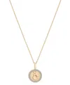 Audrey By Aurate Diamond Zodiac Reversible Pendant Necklace (1/10 Ct. T.w.) In Gold Vermeil, Exclusively At Macy's In Capricorn