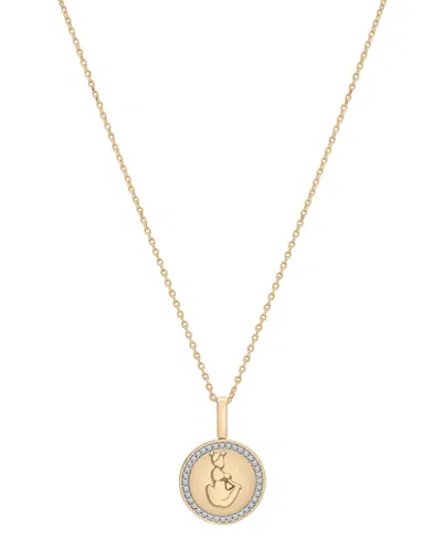 Audrey By Aurate Diamond Zodiac Reversible Pendant Necklace (1/10 Ct. T.w.) In Gold Vermeil, Exclusively At Macy's In Capricorn