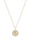 Audrey By Aurate Diamond Zodiac Reversible Pendant Necklace (1/10 Ct. T.w.) In Gold Vermeil, Exclusively At Macy's In Leo