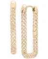 AUDREY BY AURATE LATTICE RECTANGULAR HOOP EARRINGS IN GOLD VERMEIL, CREATED FOR MACY'S