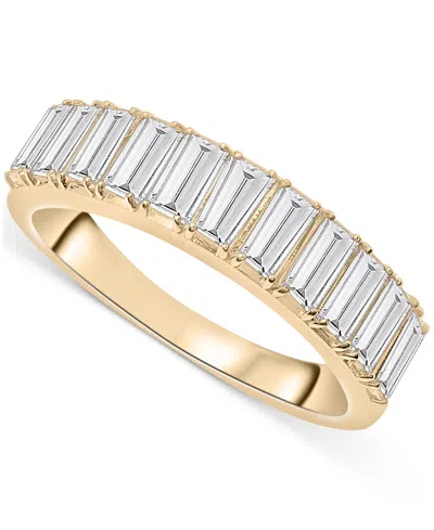 Audrey By Aurate Nano Emerald Color Baguette Ring (1 Ct. T.w.) In Gold Vermeil (also In Nano White Sapphire Color, Na