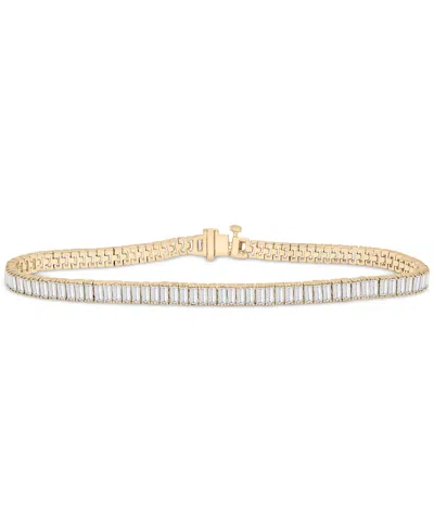 Audrey By Aurate Nano Emerald Color Baguette Tennis Bracelet (3 Ct. T.w.) In Gold Vermeil (also In Nano White Sapphir