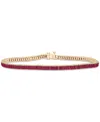 AUDREY BY AURATE NANO EMERALD COLOR BAGUETTE TENNIS BRACELET (3 CT. T.W.) IN GOLD VERMEIL (ALSO IN NANO WHITE SAPPHIR