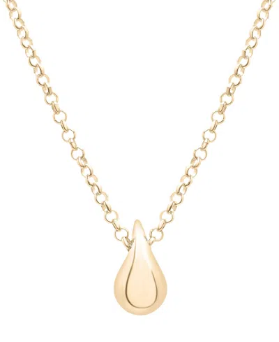 Audrey By Aurate Puff Teardrop 17" Pendant Necklace In Gold Vermeil, Created For Macy's