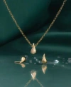 Audrey By Aurate Puff Teardrop 17 Pendant Necklace Puff Earrings Collection In Gold Vermeil Created For Macys In Gold Vermeil