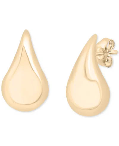 Audrey By Aurate Puff Teardrop Stud Earrings In Gold Vermeil, Created For Macy's