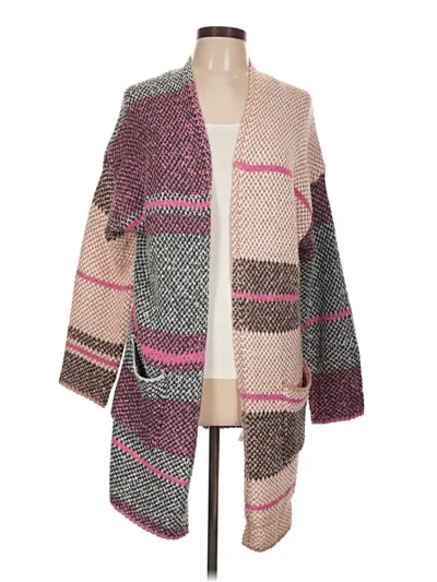 Pre-owned Audrey Parks X Francesca's Cardigan Sweater In Pink