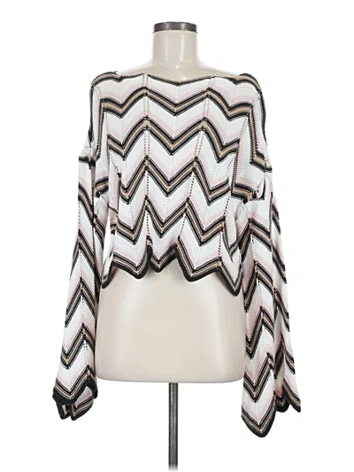 Pre-owned Audrey Parks X Francesca's Cardigan Sweater In White