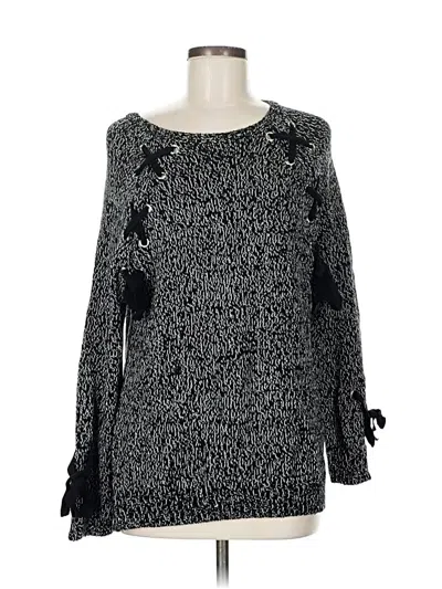 Pre-owned Audrey Parks X Francesca's Pullover Sweater In Black