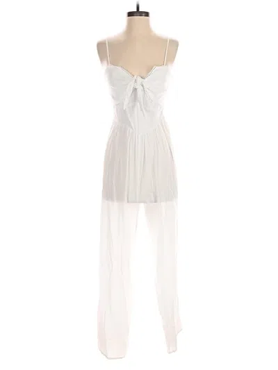 Pre-owned Audrey Parks X Francesca's Romper In White