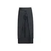 Audrey Vallens Women's Black All-gen Front Overlay Skirt In Black
