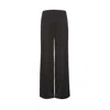 Audrey Vallens Women's Black Palazzo Rib Pants In Black